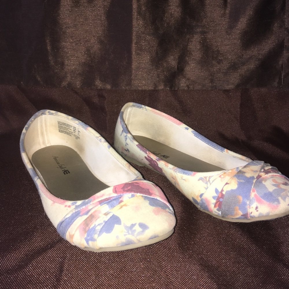 Floral Print Flats